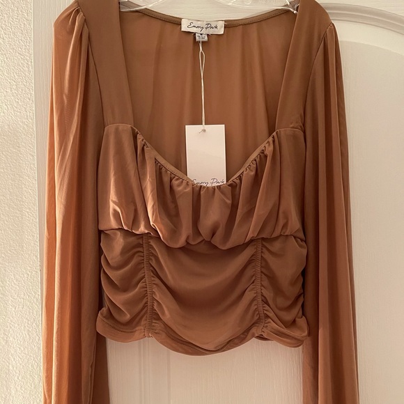 (MOCHA) NWT- OOTD Harper Long Sleeve - Picture 3 of 5